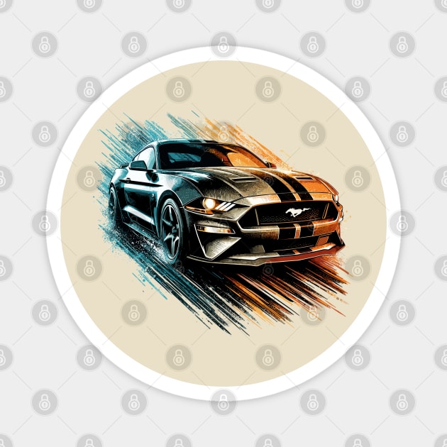 Ford Mustang Magnet by Vehicles-Art